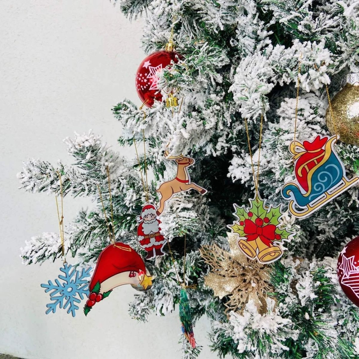 Mandotos Christmas Car Pendant Hanging Ornament for Car and Home Decoration Festive Holiday Decor - MANDOTOS