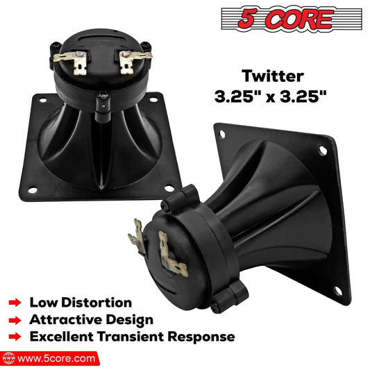 5Core 40W Square Tweeter Driver - MANDOTOS
