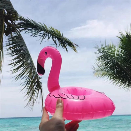 Flamingo Fun Pool Party Cup Holders - Stay Cool & Celebrate in Style! - MANDOTOS
