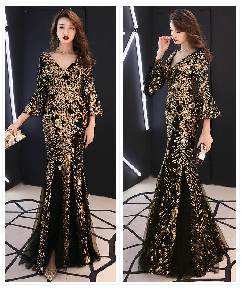Banquet evening dress princess slim dress MANDOTOS