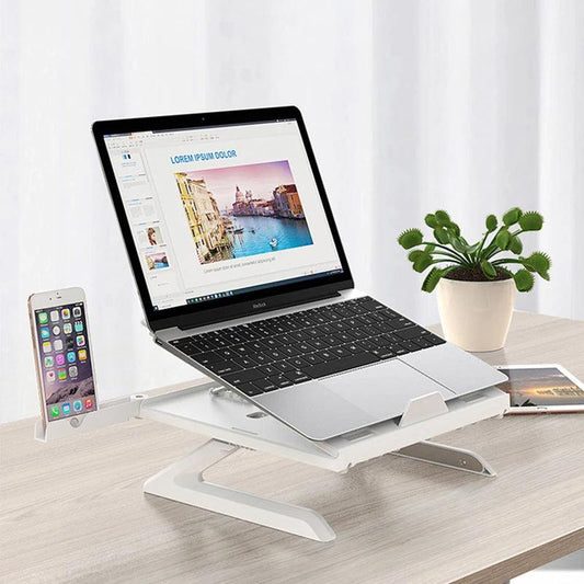 "New Laptop Stand Multifunctional Folding Lift Portable Laptop Stand Monitor Increase Rack Aluminum Alloy Base - MANDOTOS"