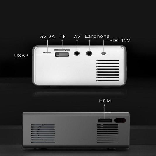 "Home Office T300 Projector HD 1080P Miniature Mini Projector - MANDOTOS"