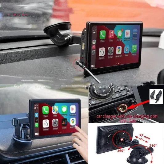 Portable IPS Car Smart Screen Wireless Projection Screen Carplay Android AUTO - MANDOTOS