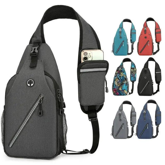 New Multifunctional Men's Shoulder Crossbody Bag Male Hard-Wearing Canvas Shoulder Messenger Bags Chest Bag - MANDOTOS