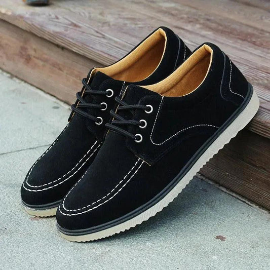 Mandotos Men Canvas Shoes Korean Edition Spring Autumn Old Beijing Casual Black - MANDOTOS