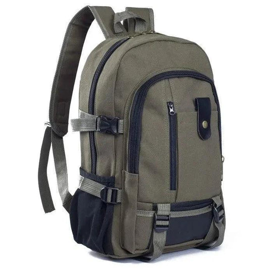 Men's Backpacks Canvas Backpack Student Bags - MANDOTOS