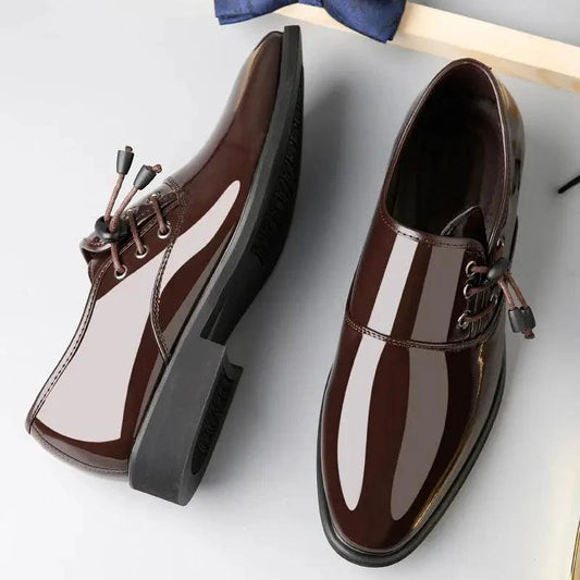 Lace-Up Leather Shoes Men Business Casual Shoes Men - MANDOTOS