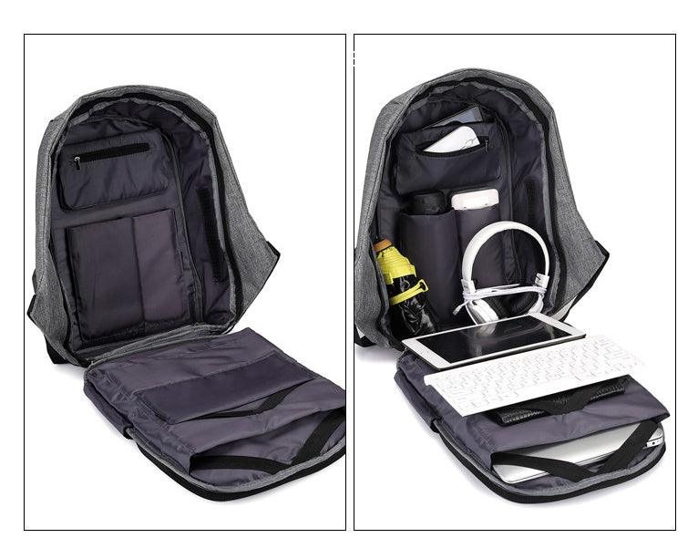 "Multi-Functional Water Resistant USB Charging Computer Notebook Backpack Bag - MANDOTOS"