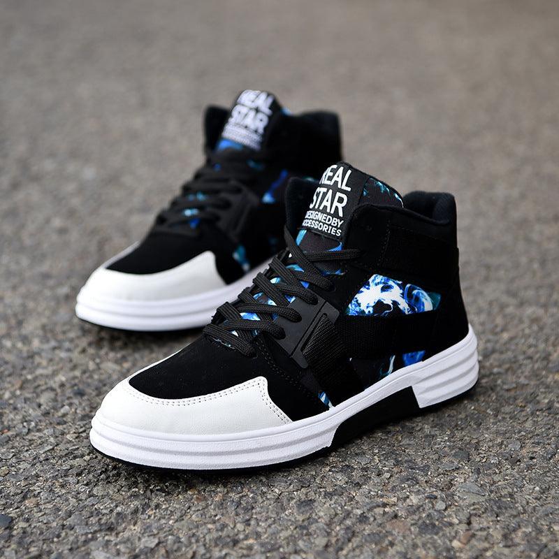 "Camouflage High-Top Lace-Up Shoe - MANDOTOS"