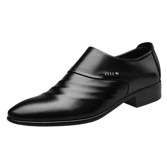 Casual pointed toe shoes men leather shoes men - MANDOTOS