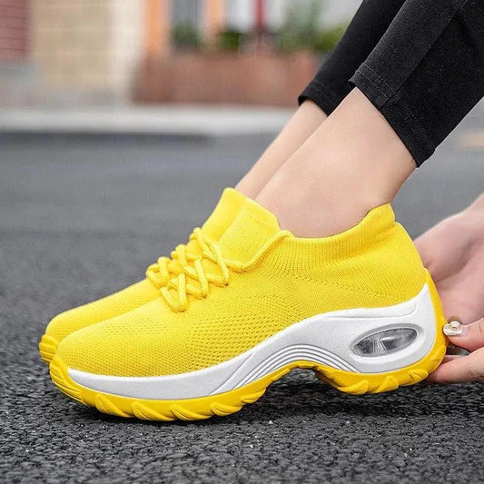 Sports shoes women flying knit socks shoes shaking shoes - MANDOTOS