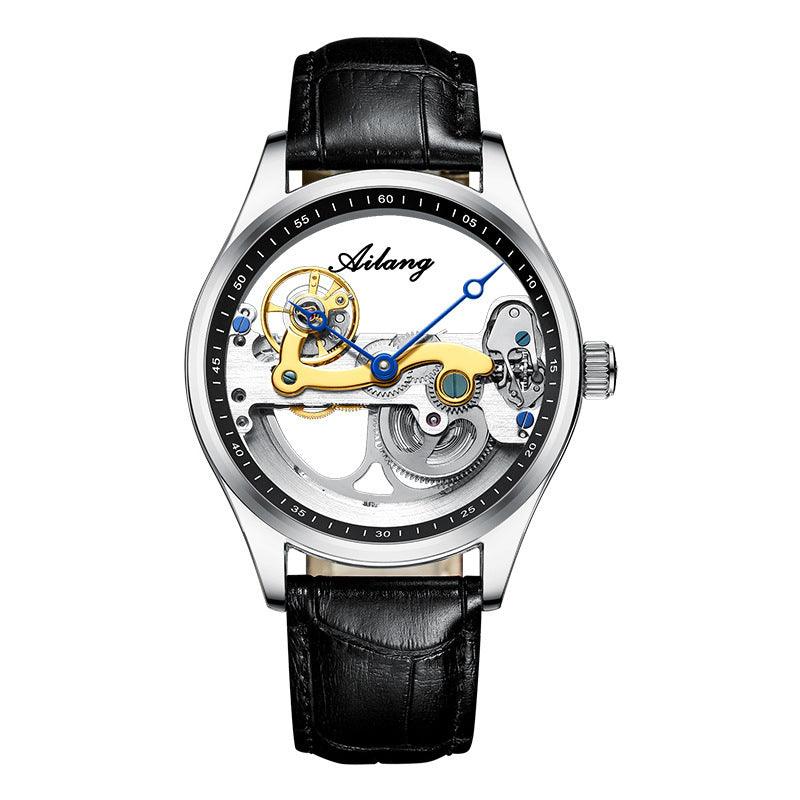 "Automatic Mechanical Watch Creative Hollow Male Watch Generation Silicone Band Watch - MANDOTOS"