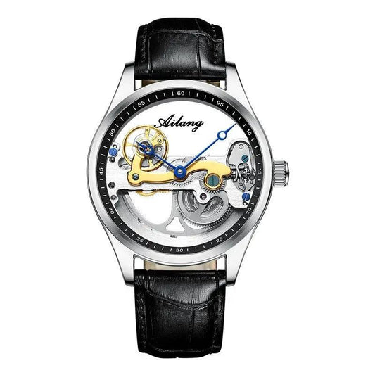 Automatic Mechanical Watch Creative Hollow Male Watch Generation Silicone Band Watch - MANDOTOS