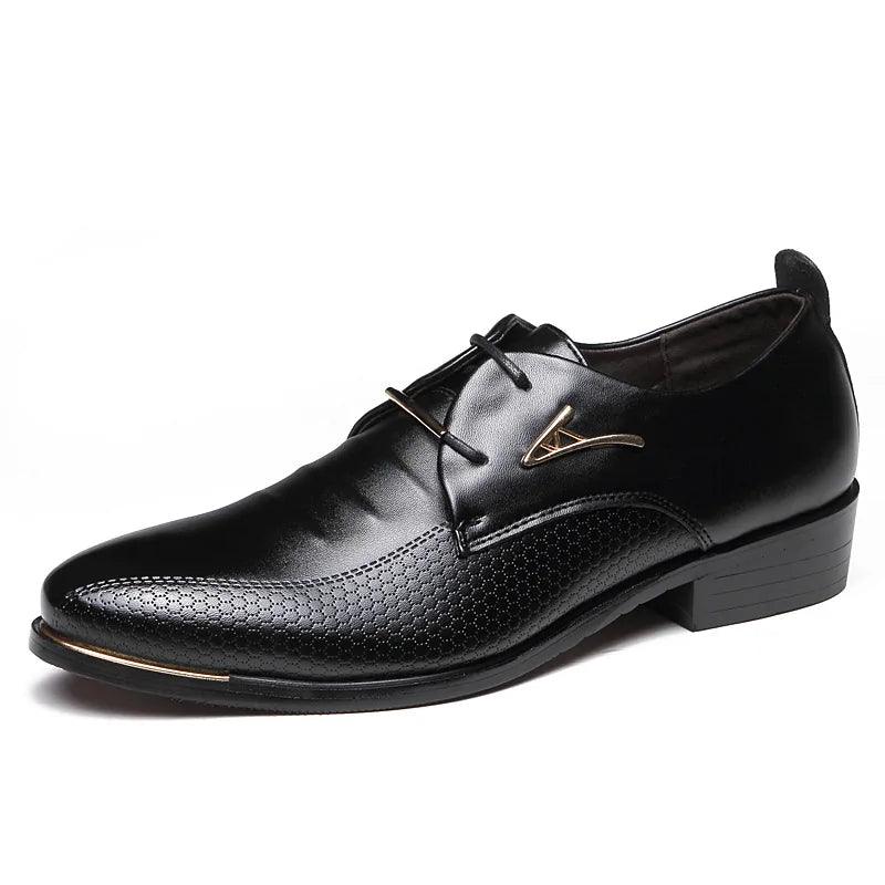 "Men's Casual Leather Shoes - MANDOTOS"