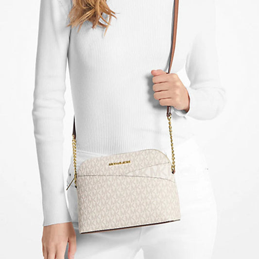 "Michael Kors Ole Jet Set Travel Medium Pvc Printed Women'S Single Shoulder Crossbody Shell Bag - MANDOTOS"