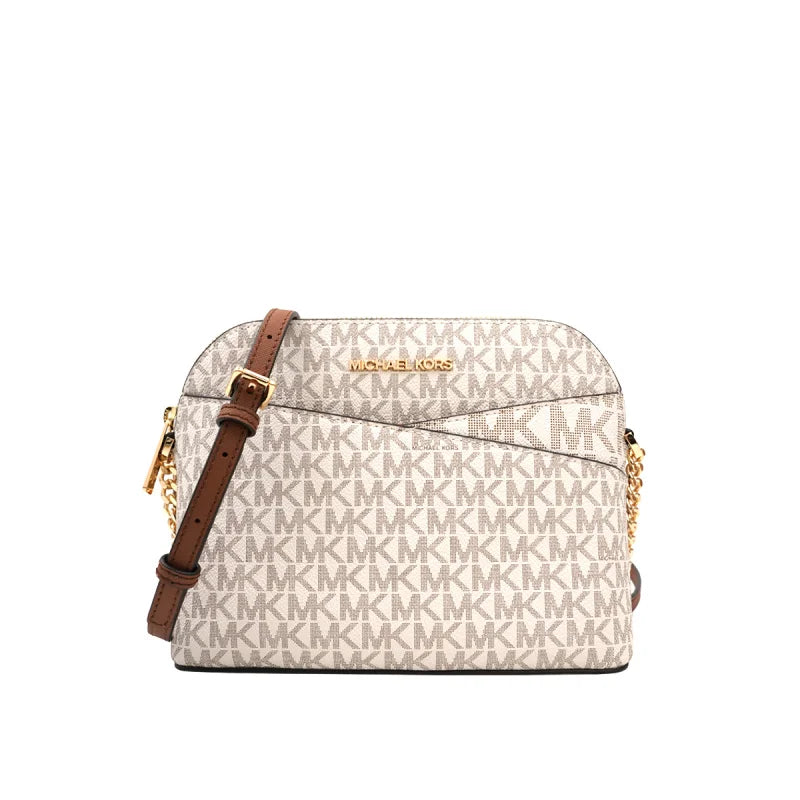 "Michael Kors Ole Jet Set Travel Medium Pvc Printed Women'S Single Shoulder Crossbody Shell Bag - MANDOTOS"
