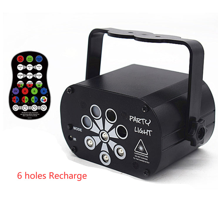 "Dynamic LED Stage Light Laser Projector with Voice Control - MANDOTOS"