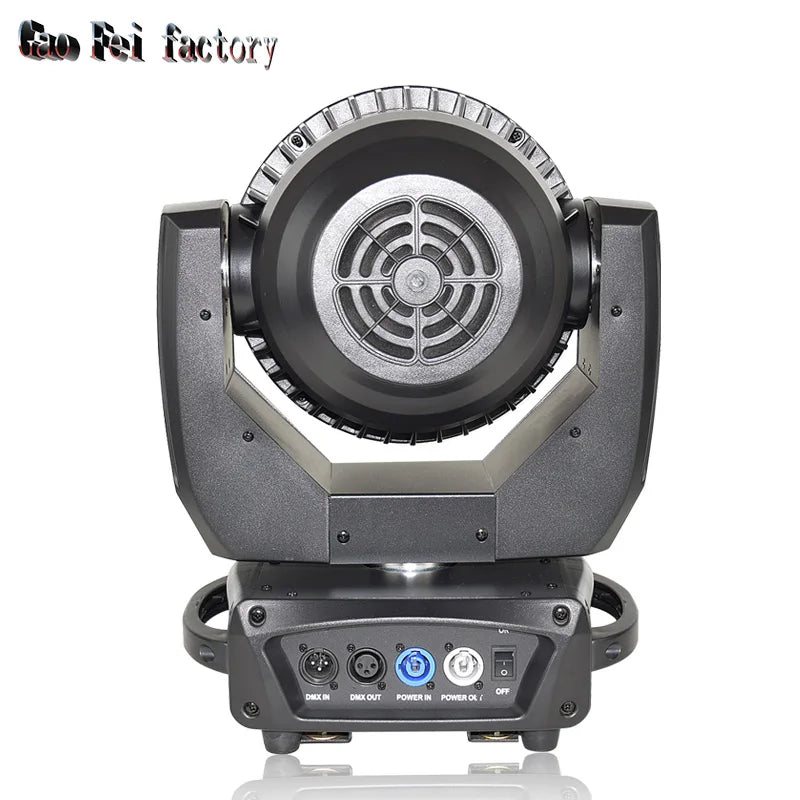 "4-In-1 RGBW LED Zoom Lyre Wash Moving Head DJ Lights with Flight Cases - MANDOTOS"
