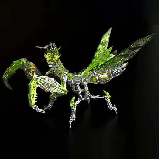 "New Mechanical Praying Mantis Metal DIY Punk Praying Mantis Stainless Steel Insect Assembly 3D Puzzle for Adult and Children - MANDOTOS"