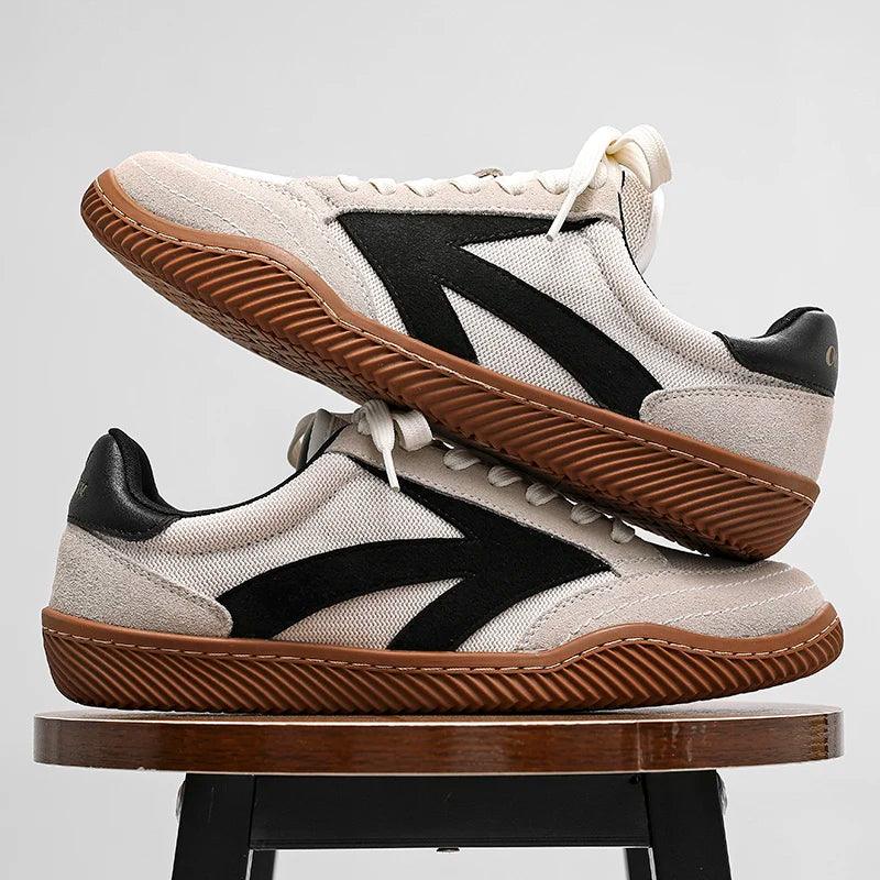 Men's Breathable Canvas Sports Shoes - Lightweight Outdoor Trainers - MANDOTOS