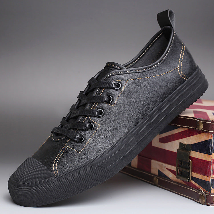 "Men's Spring Tide Leather Casual Shoes - MANDOTOS"