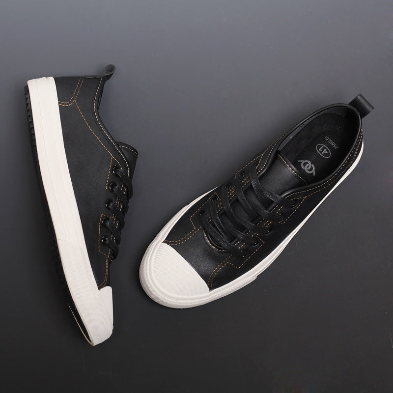 "Men's Spring Tide Leather Casual Shoes - MANDOTOS"