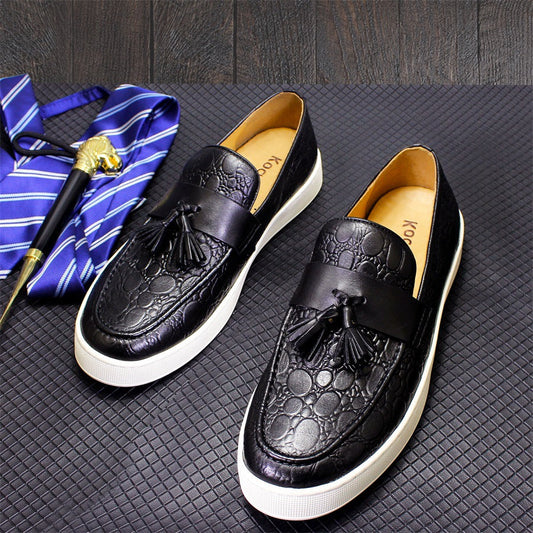 "Men's Casual Leather Flats – Style Meets Comfort - MANDOTOS"