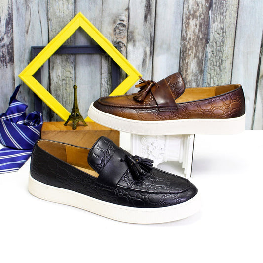 "Men's Casual Leather Flats – Style Meets Comfort - MANDOTOS"