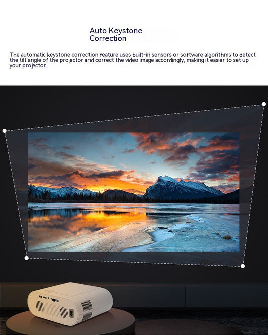 "T07 Full HD Smart Projector - 320 ANSI Lumens Brightness - MANDOTOS"