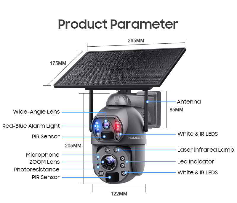 "Ultimate 4G Solar HD Security Camera - MANDOTOS"