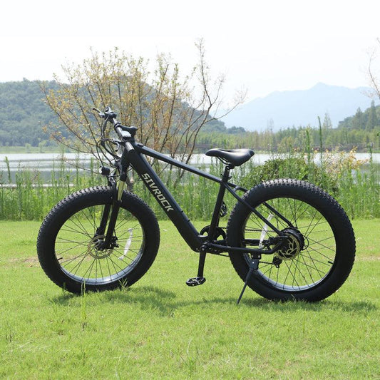 "Professional Electric Bike For Adults, 26 X 4.0 Inches Fat Tire Electric Mountain Bicycle, 1000W Motor 48V 15Ah Ebike For Trail Riding, Excursion And Commute, UL And GCC Certified - MANDOTOS"