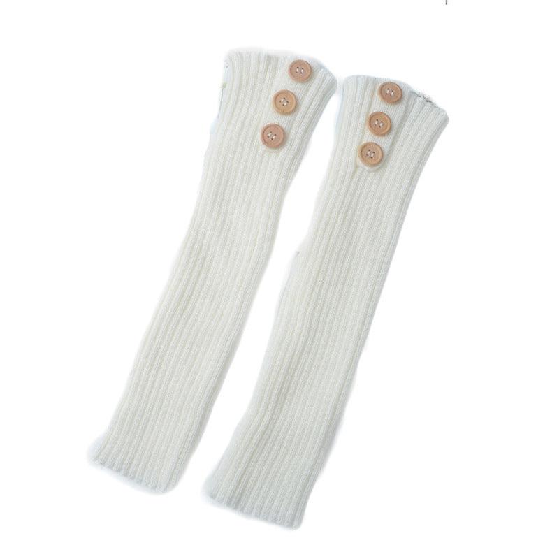 "Knitted Warm Daytime Wool Leggings Knee High Socks - MANDOTOS"