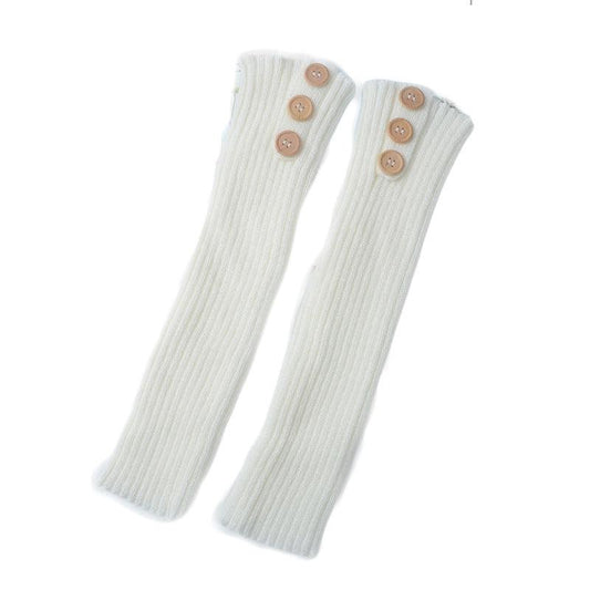 "Knitted Warm Daytime Wool Leggings Knee High Socks - MANDOTOS"