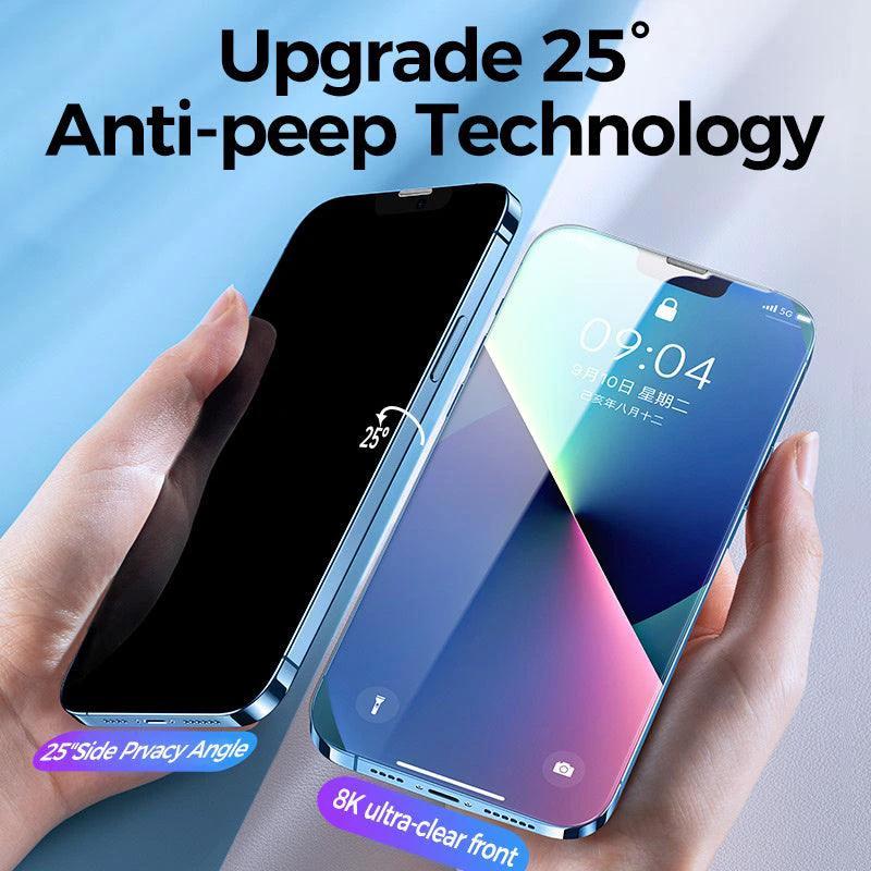 Privacy Tempered Glass Screen Protector for iPhone - Anti-Peep - MANDOTOS