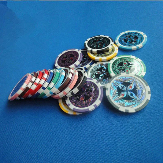 ABS Plastic High-End Two-Color Chips Poker Baccarat Game Coins - MANDOTOS