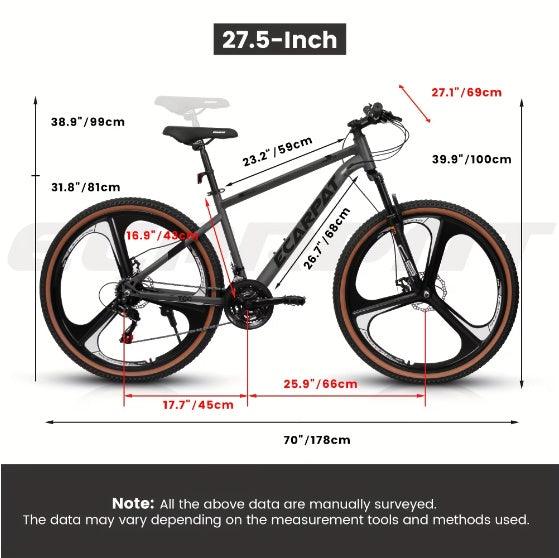 "High-carbon Steel Frame Fork Bike - MANDOTOS"