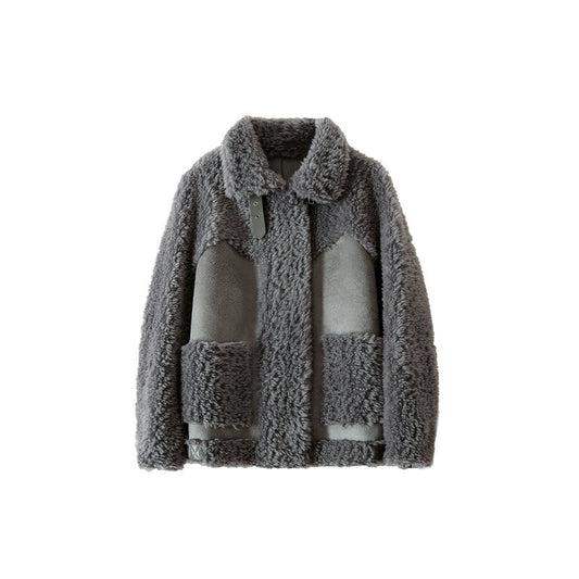 "Chic Women's Sheep Shearling Coat - MANDOTOS"
