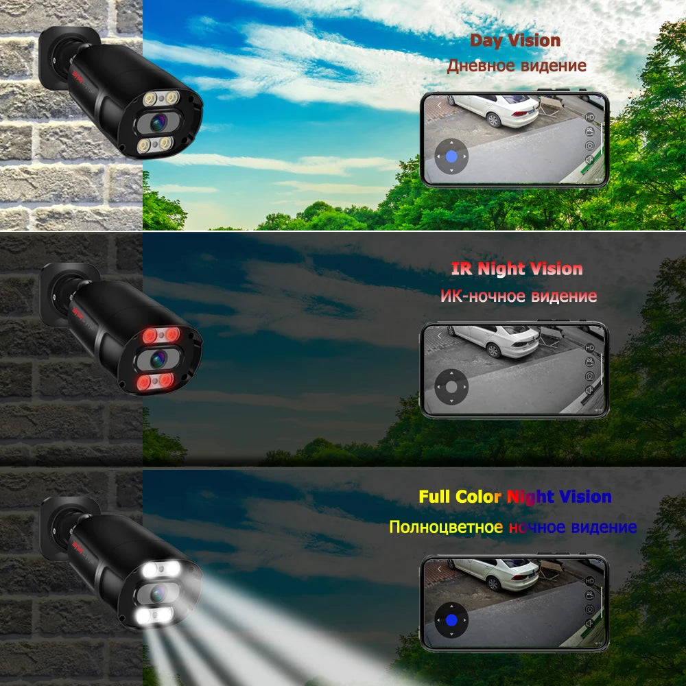 "4K Ultra HD POE Security Camera System - 8MP Night Vision NVR Kit - MANDOTOS"