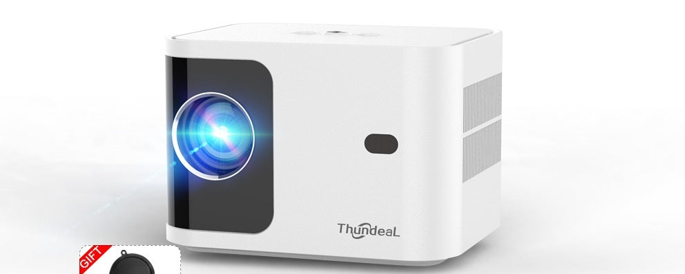"Smart HD 720p Wireless Projector with Adjustable Trapezoidal Technology - MANDOTOS"