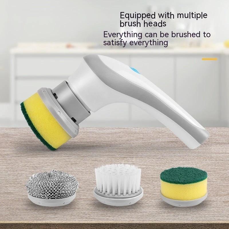 MANDOTOS Electric Cleaning Brush 4 In 1 Spinning Scrubber Handheld Cordless Portable With Interchangeable Heads - MANDOTOS