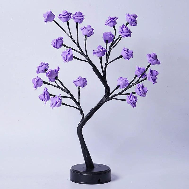 Rose Flower Tree Table Lamp - USB Fairy Desk Night Light - MANDOTOS