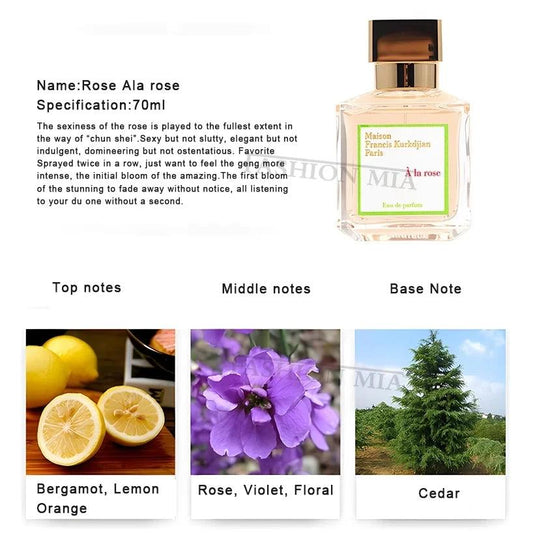 70ml Original Brand Perfume For Women Men's Long Lasting Atomizer Sexy Lady Parfum Antiperspirant Female Fragrance Parfume - MANDOTOS