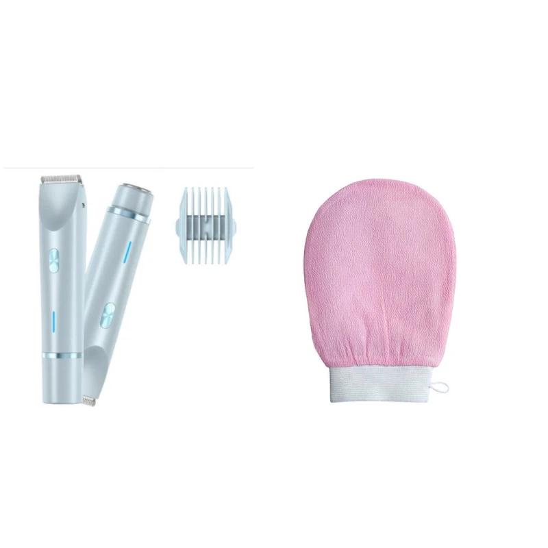 2 In 1 Hair Remover Women's Double Head Shaver Private Pubic Hair Trimmer Electric Razor Wet Dry Electric Body Hair - MANDOTOS INTERNATIONAL0