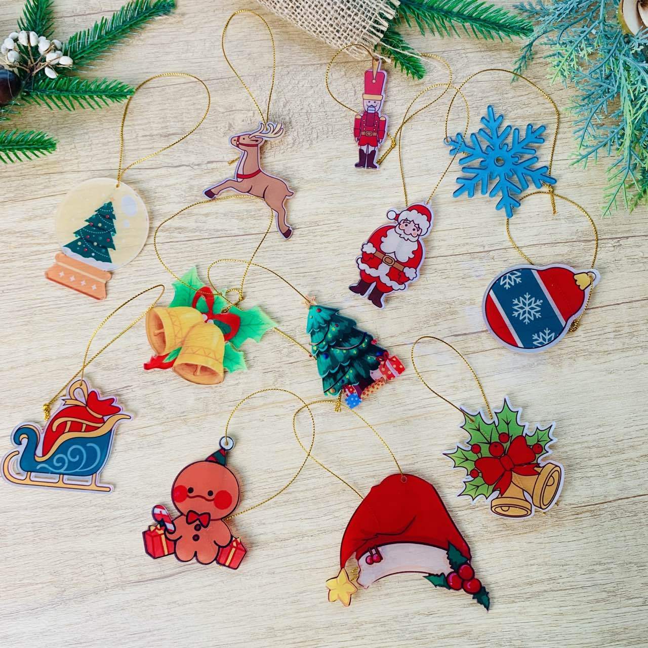 Mandotos Christmas Car Pendant Hanging Ornament for Car and Home Decoration Festive Holiday Decor - MANDOTOS