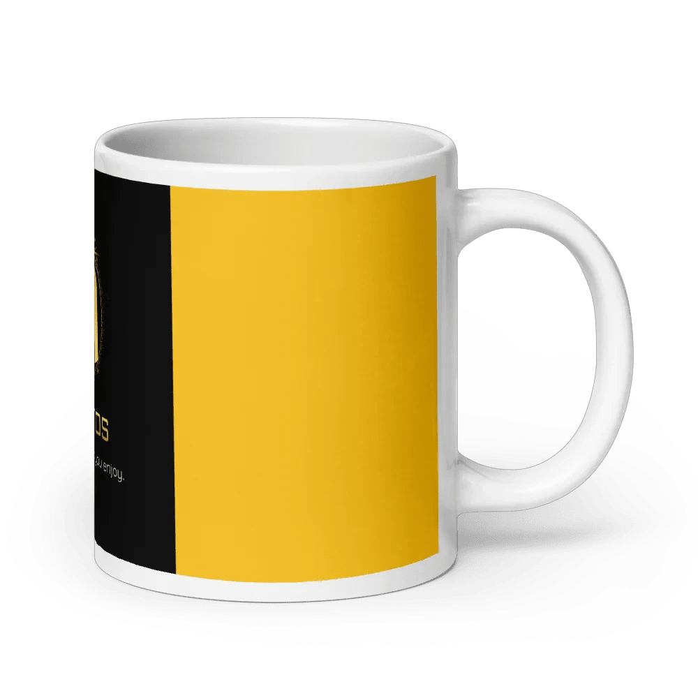 Sleek White Ceramic Mug MANDOTOS