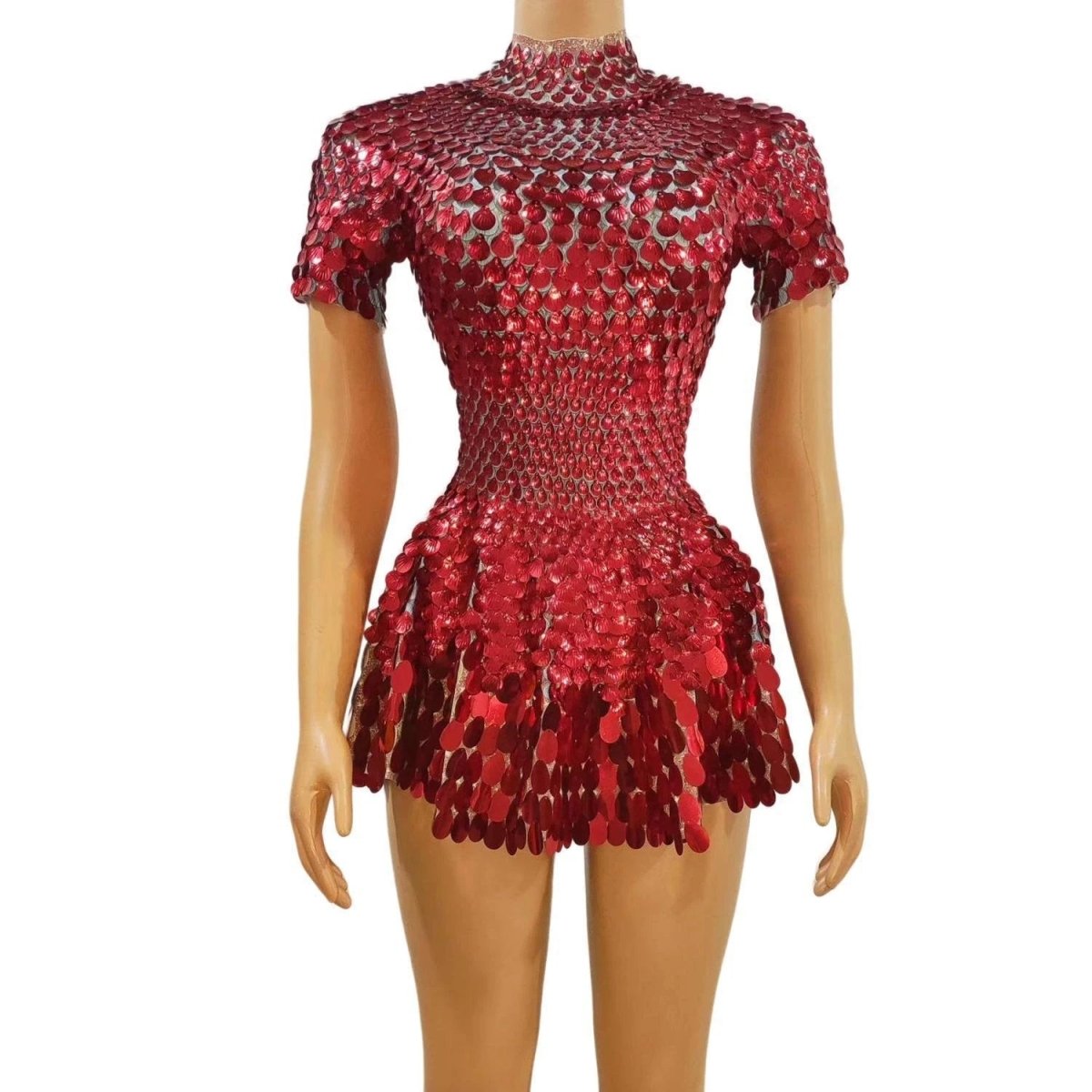 Women's Fashionable Sequins Dazzling Daily Trend Party Zipper Gorgeous Skirt MANDOTOS
