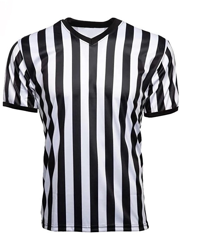 Black & White Referee Shirts/Jerseys Two Free Whistles