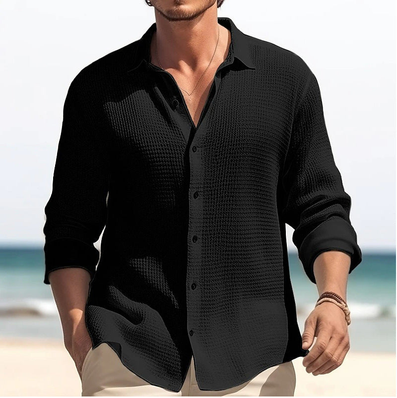 Plus Size Men's Casual Lapel Shirt