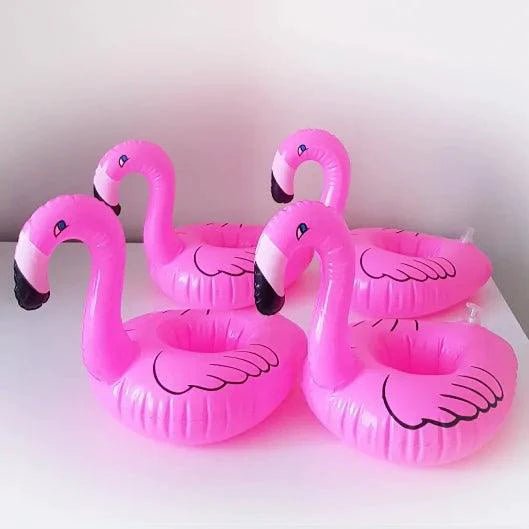 Flamingo Fun Pool Party Cup Holders - Stay Cool & Celebrate in Style! - MANDOTOS