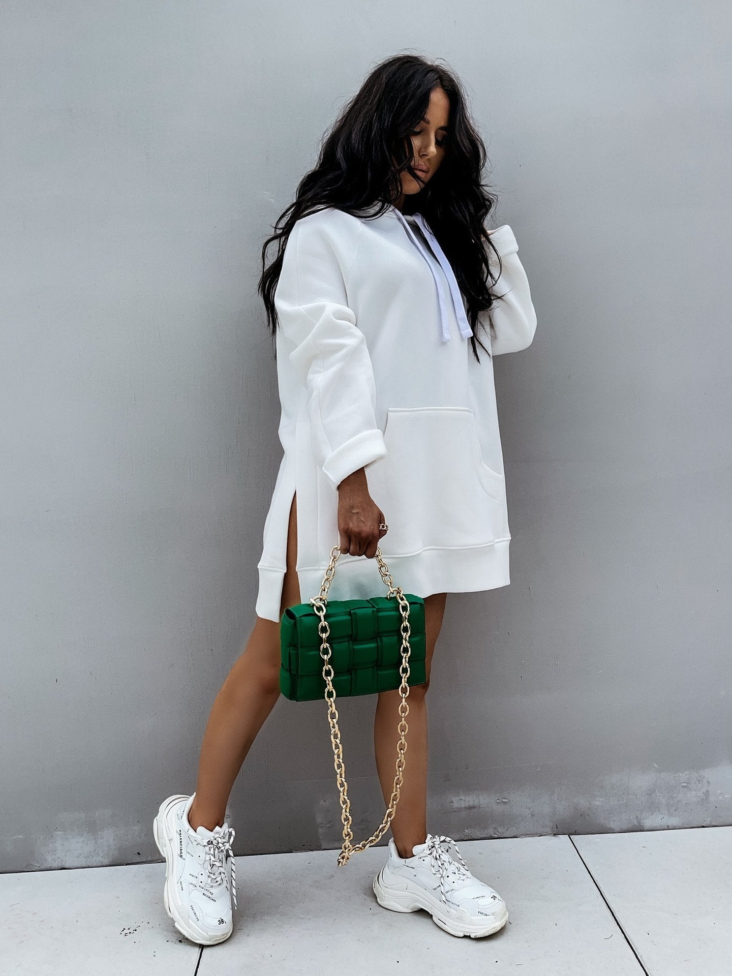 Women's Hooded Pullover Sweater